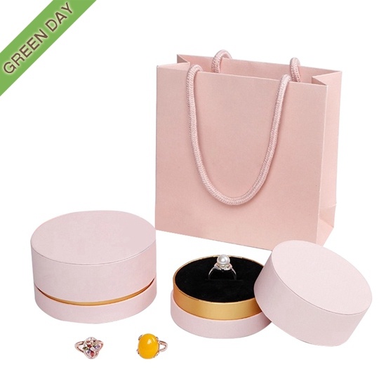 Custom Round Gift Paper Jewerly Set Box