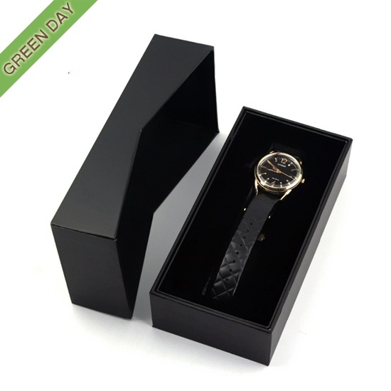 Custom High-end Luxury Black Paper Watch Box