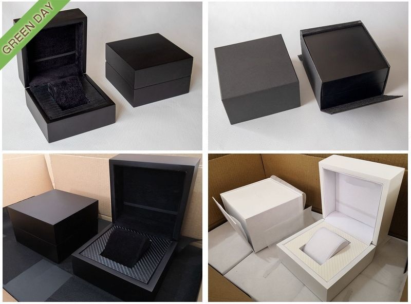 High End Matte Black Wood Watch Box