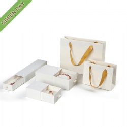Custom White Drawer Paper Jewelry Set box