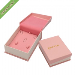 Custom Logo Cardboard Pink Jewelry set Boxes