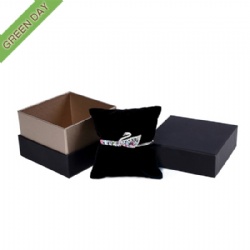 Custom Simple Black Paper Jewelry Set Box