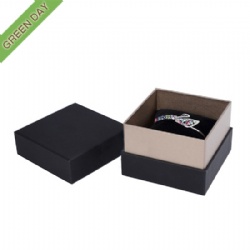 Custom Simple Black Paper Jewelry Set Box