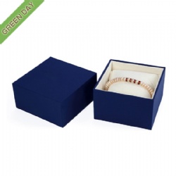 High-end Custom Navy Cardboard Jewelry Set Box