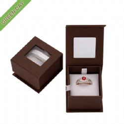 Wholesale Custom Paper Jewelry Box with PVC Window