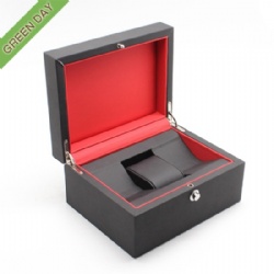 Custom High-end Luxury Black Watch Box with Lock