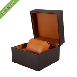 Custom High-end Luxury Brown Leather Watch Box