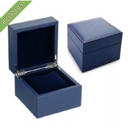 Custom High-end Classical Navy Leather Watch Box