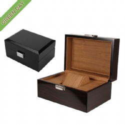 Custom High-end MDF Wooden Watch box with Lock