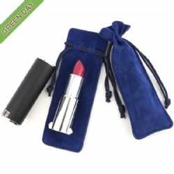Wholesale Custom Printed Suede Gift Lipstick Drawstring Bag