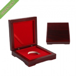 Custom Wooden Medal Display Box With Velvet EVA Lining