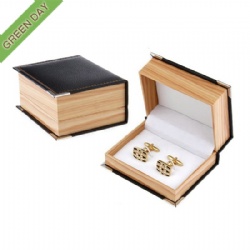 Custom High-end Luxury PU Leather Cufflink Gift Box