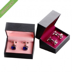 Wholesale Custom Color Luxury Plastic Cufflink Display Box