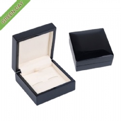 Custom Logo High Quality Glossy Wooden Cufflink Gift box