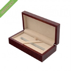 Wholesale Custom Burgundy Wooden Pen Gift Packing Box