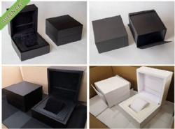 High End Matte Black Wood Watch Box