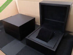High End Matte Black Wood Watch Box