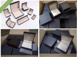 Matte Painted Solid Wood Jewelry Set Boxes