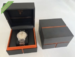 Designed leatherette paper plastic watch box