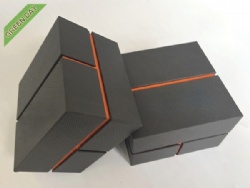 Designed leatherette paper plastic watch box