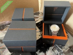 Designed leatherette paper plastic watch box