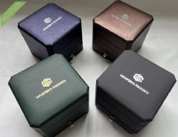 Leatherette 8 corners watch box with drawer